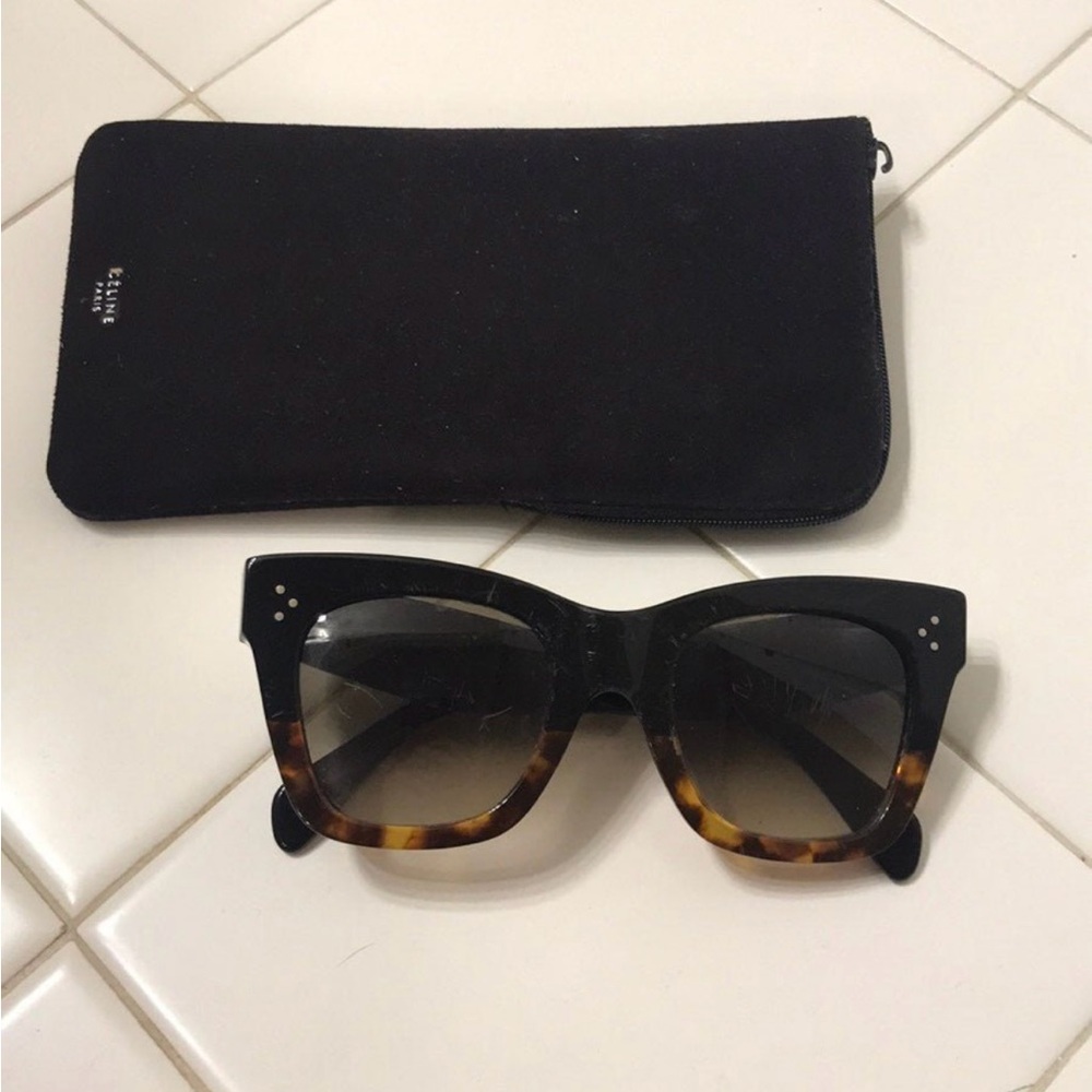 Celine Black and Brown Sunglasses